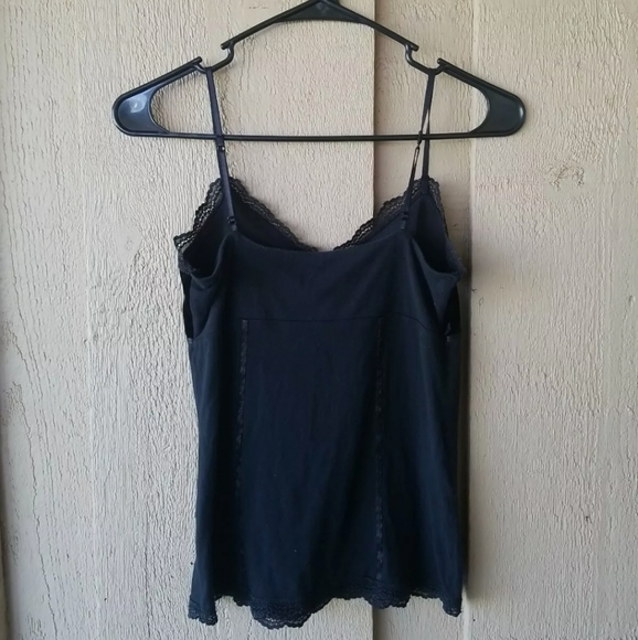 EXPRESS tank top sz small black velvet y2k - Picture 2 of 3